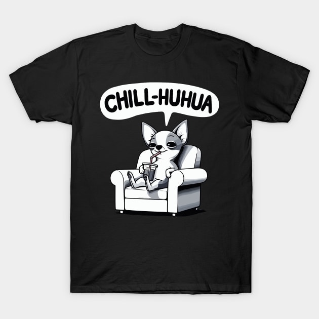 Chillhuahua Chihuahua Dog T-Shirt by DoodleDashDesigns